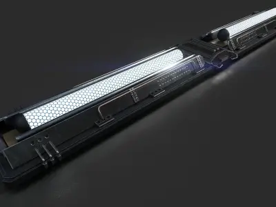 scifi light pack  Low-poly 3D model