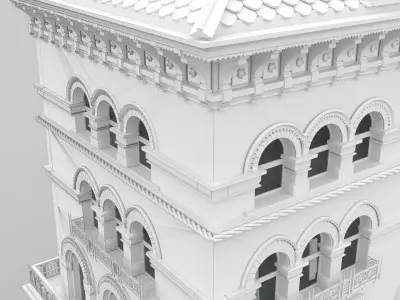 Victorian building 3D model