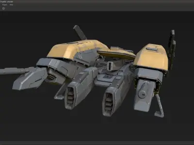 scifi-model542 robot 3D model