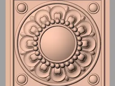 CNC 3D relief design STL format file used for artcam aspire E743 3D model