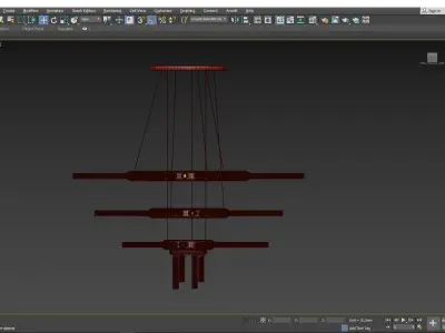 MAJESTIC CHANDELIER Low-poly 3D model