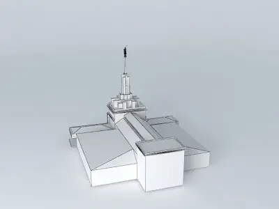 LDS. Templo Mormon, Apia Samoa Temple,22nd operating temple Free 3D model