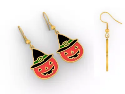 Halloween Earrings 3D print model