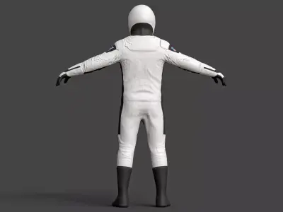  SpaceX Spacesuit SpaceX IVA Suit Dragon Starman 01 Low-poly 3D model