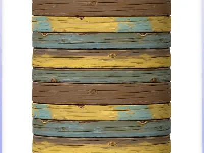 Stylized Wood Floor Seamless Texture Texture 6