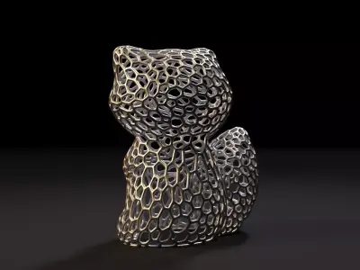 Raccoon Voronoi 3D print model