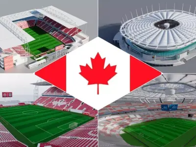 World cup 2026 stadiums in Canada 3D Model Pack