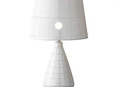 West Elm Glass Table Lamp 3D model