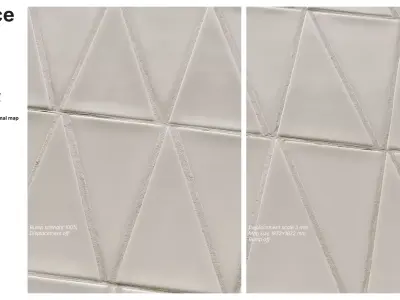 Right Triangle Tiles in Straight Set Texture