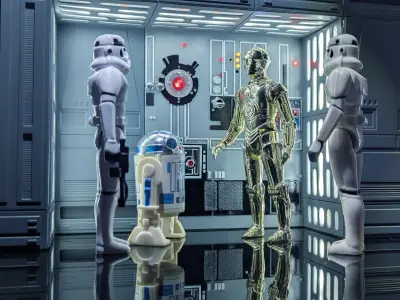 Set 1e - Death Star Alcove 2 1-6 scale Hottoys 3D print model