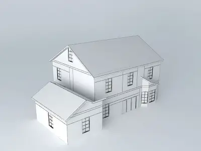 Colonial House Free 3D model
