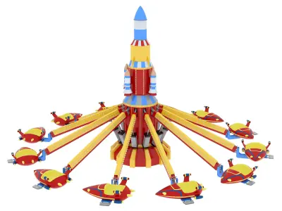 Rocket Carousel 3D model