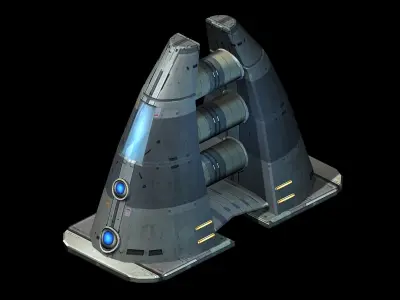 Star Alliance - Pavement Small Object 01 3D model