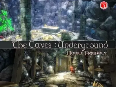 Underground caves 3D model