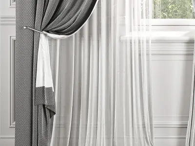 Curtain Set 495C 3D model