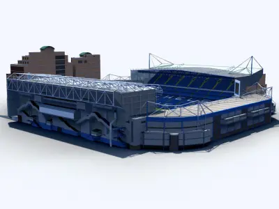 Stamford Bridge Stadium 3D model