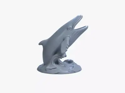 Humpback Whale Pen Holder 3D Printable STL File 3D print model