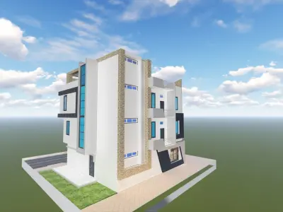 3D HOUSE MODERNE 3D print model