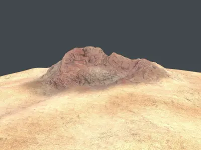 desert Low-poly 3D model