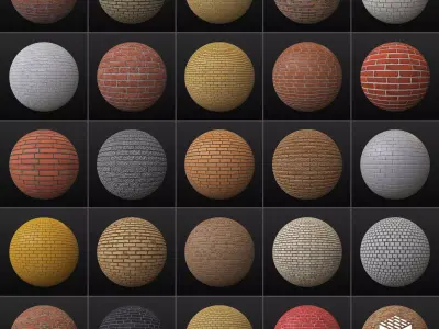 25 PBR Brick Textures 04 Texture