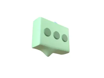Chat Icon v2 004 Low-poly 3D model