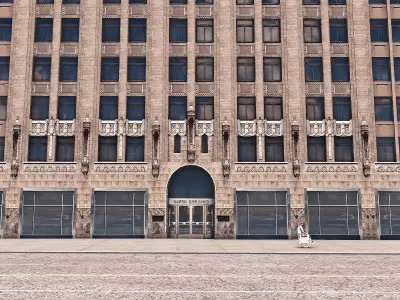 Baker Buildings Low-poly 3D model