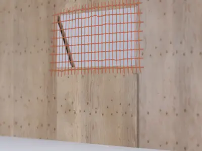 Toronto Construction Barricade 01 3D model