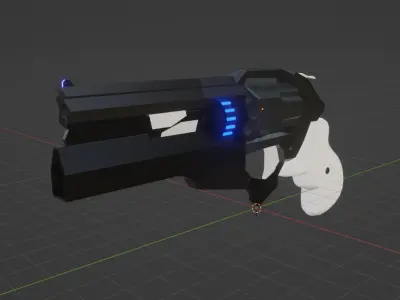 Sci-Fi Revolver 3D model