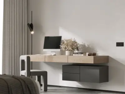AR-22045 Case Study - Bedroom 3D Scene 3D model
