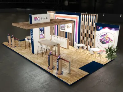 Exhibition stand 6mx12m 3D model