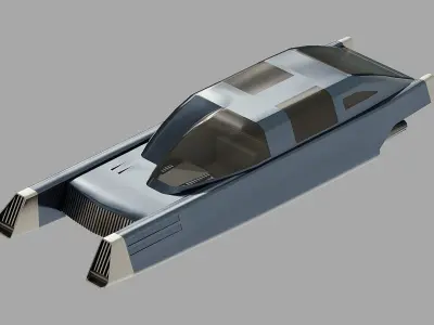 Mon Mothma Coruscant Speeder - Star Wars Andor Low-poly 3D model