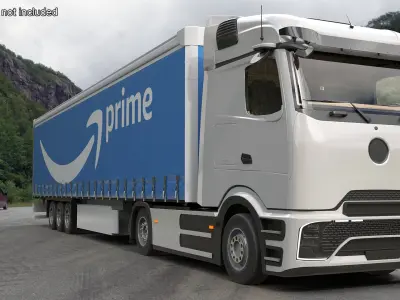  Electric Truck with Prime Trailer Rigged 