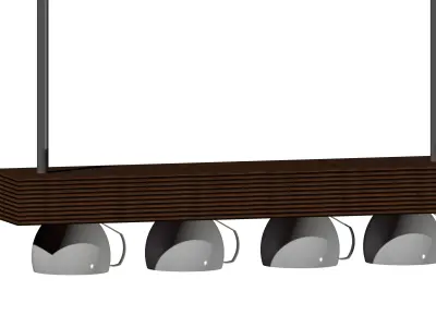 Lamp with cups 3D model