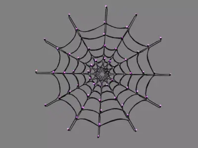 Halloween Spider Web Light 3D model