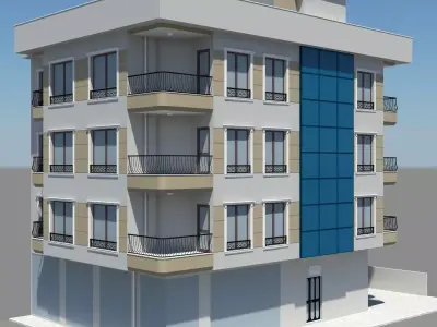 Apartment 1 building - building 3D model