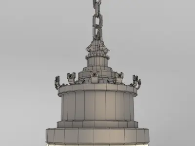 Art Deco Ceiling Light 3D model