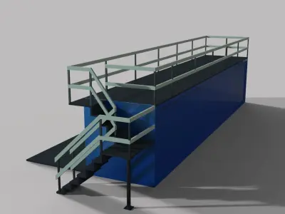 Concept Container Cafe 3D model