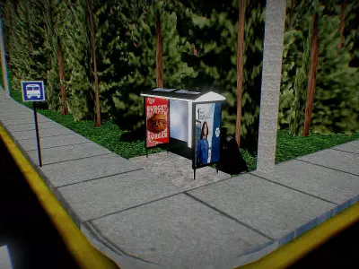 Tambo Minimarket PS1 Environment Free low-poly 3D model