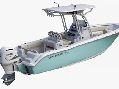  Key West 239FS Fishing Boat and Yamaha 5.3L V8 F350C Engine 