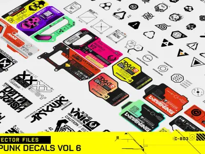 Cyberpunk Decals Vol 6   Texture
