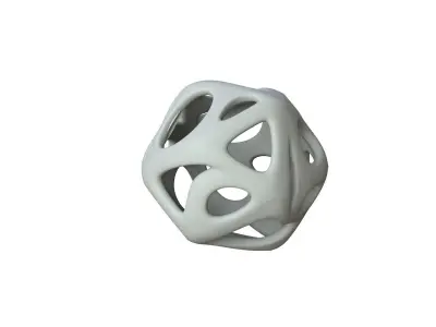 SciFi Cube Object No 18971 Low Poly Shape Texture