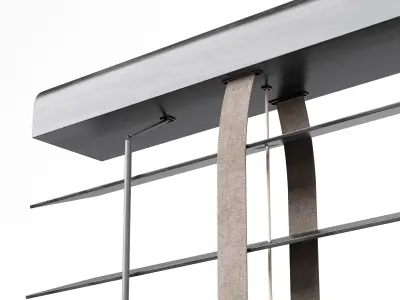 Wooden blinds Set 24 3D model