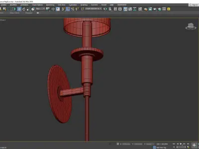 Amherst Sconce Low-poly 3D model