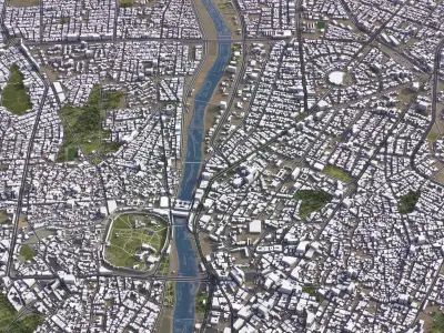 Kirkuk - 3D City Models Low-poly 3D model