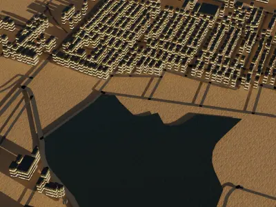 Iwata Japan Citymap Building 3D model