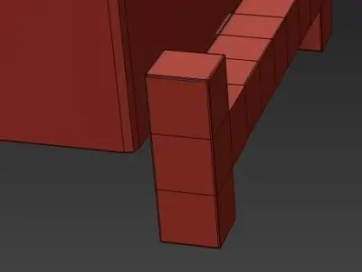 Alabaster Block Table Lamp 3D model