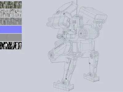 Battle Mech collection 3D Model Pack