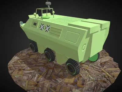 Armoured Vehicle Low-poly 3D model