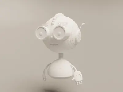Punk Droid 3D model