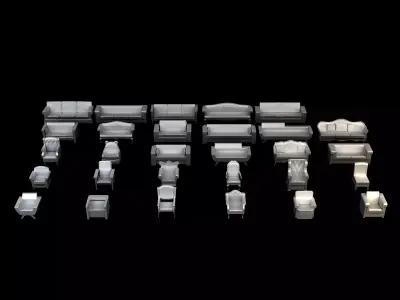 Miniatures - The Sims - Sofas 3D print model